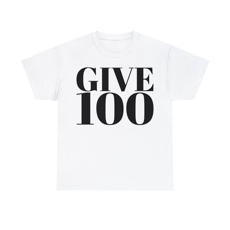 GIVE100 WHITE T-SHIRT BUNDLE